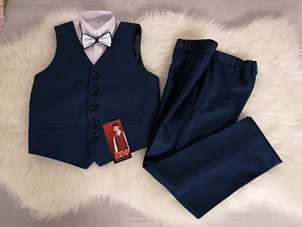 chlapecký elegantní oblek IWO vel. 92 - tmavomodrý 2