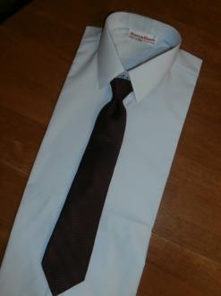 chlapecká kravata vzorovaná - bordová
